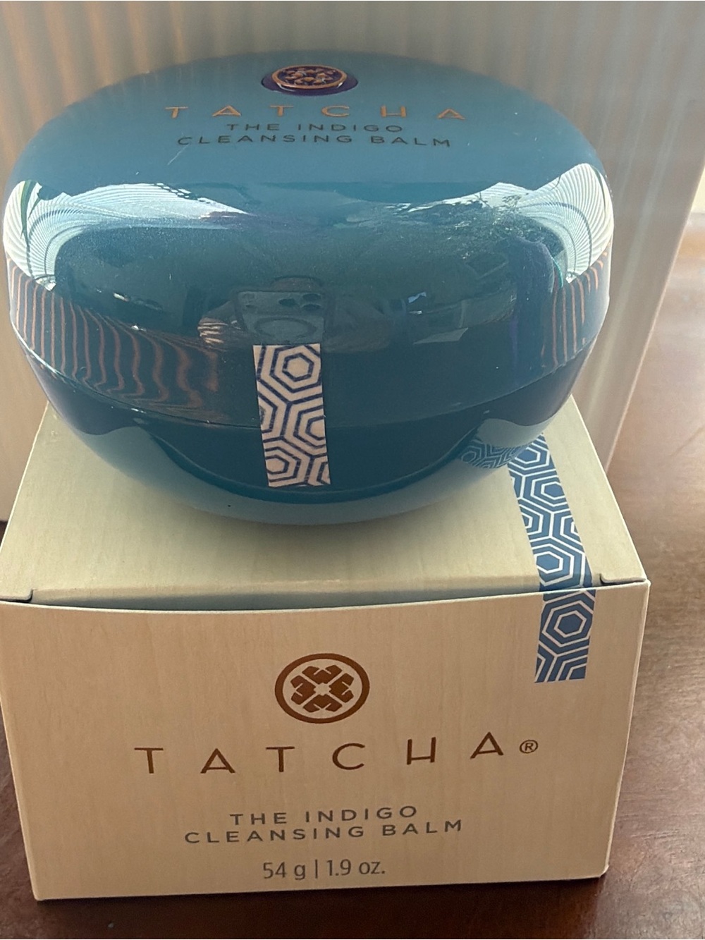 Tatcha Indigo Cleansing Balm - Teal Blue Jar